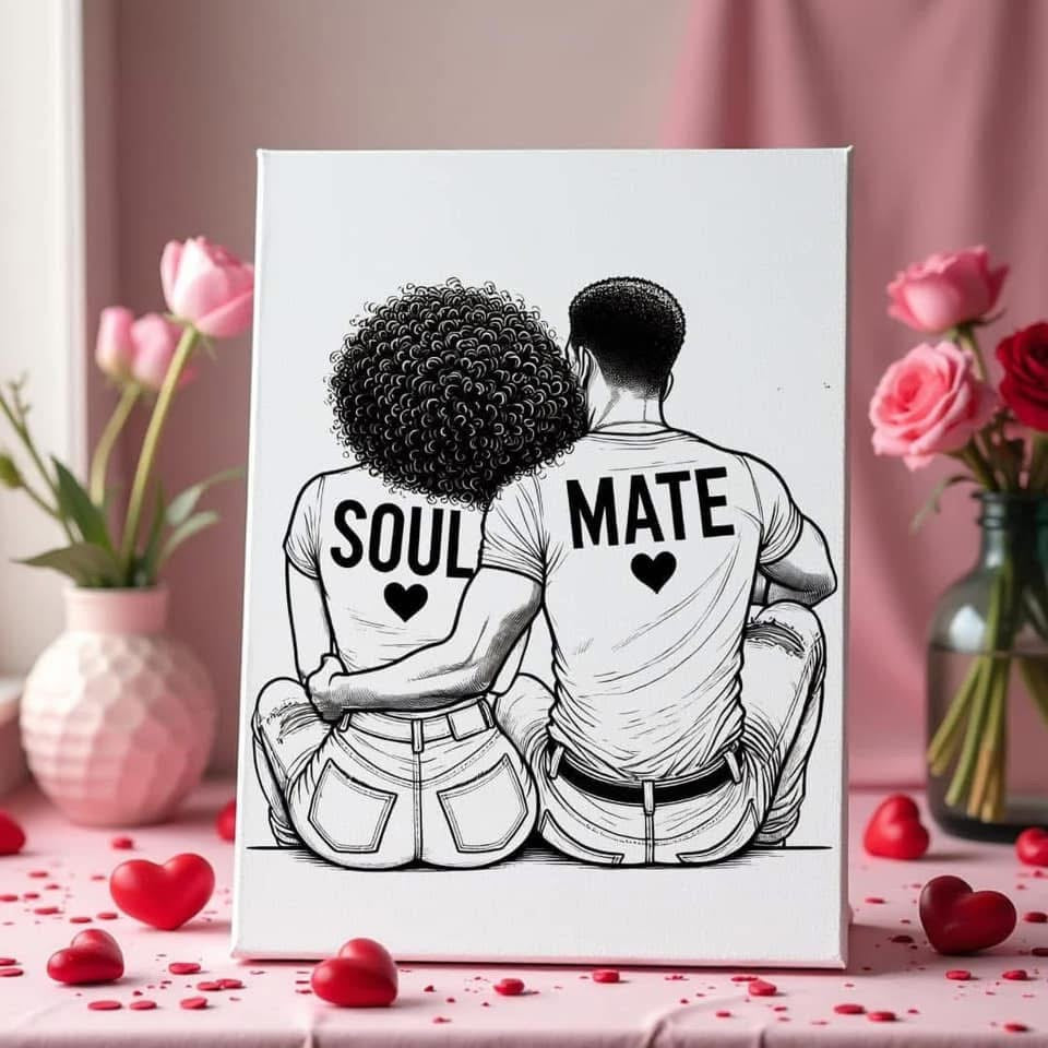 Soul Mate Paint Canvas (set of 2)