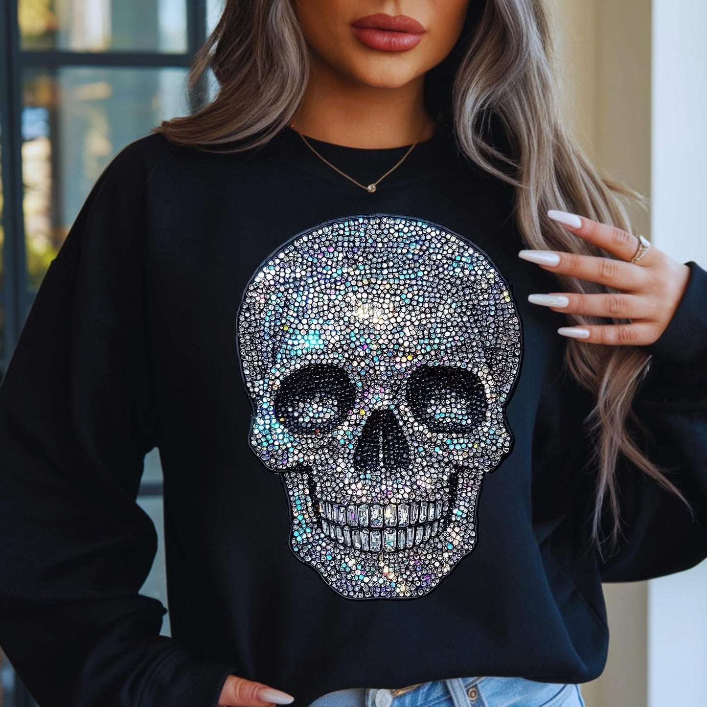 Faux Bling Skull