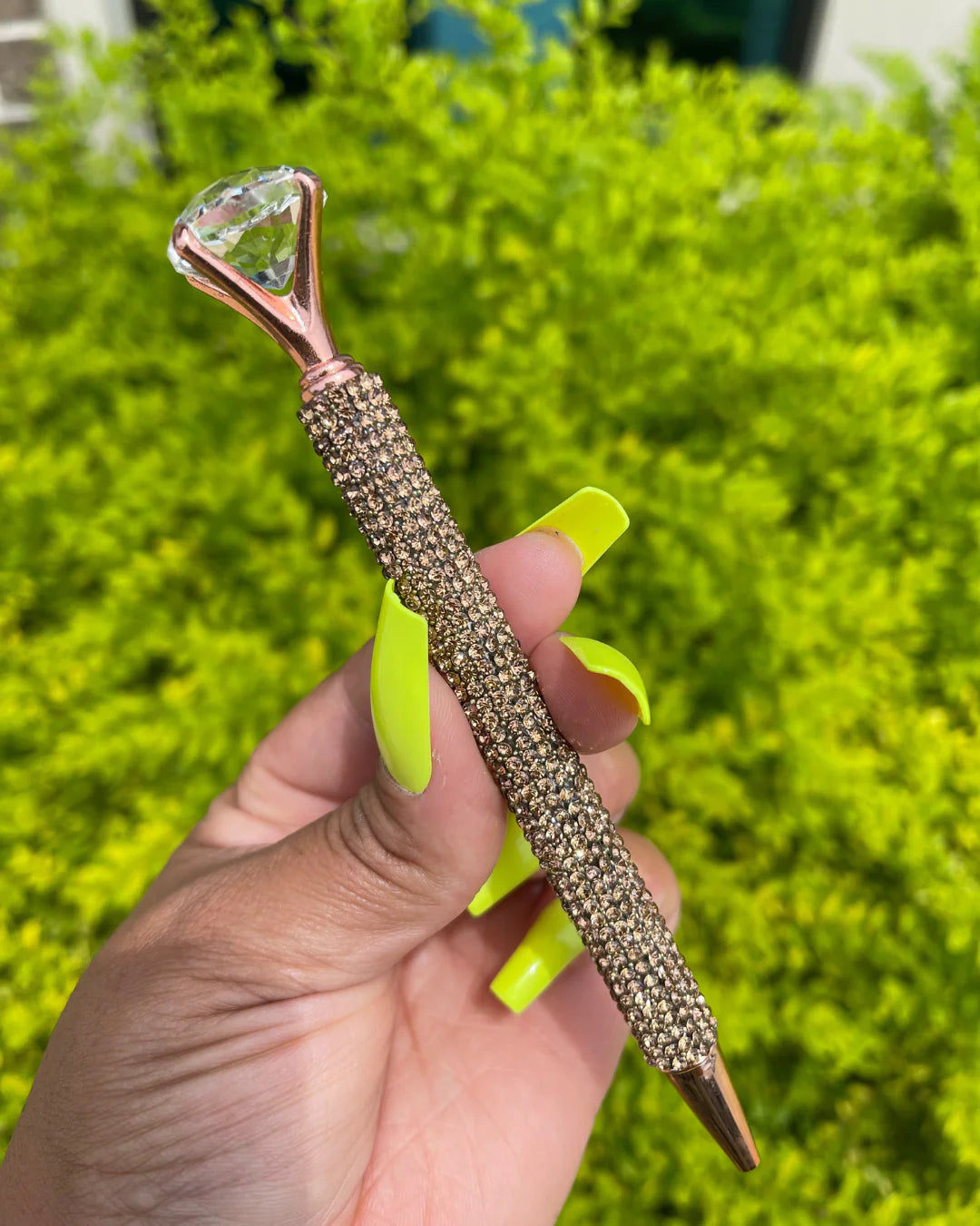 Iridescent Rhinestone Pen