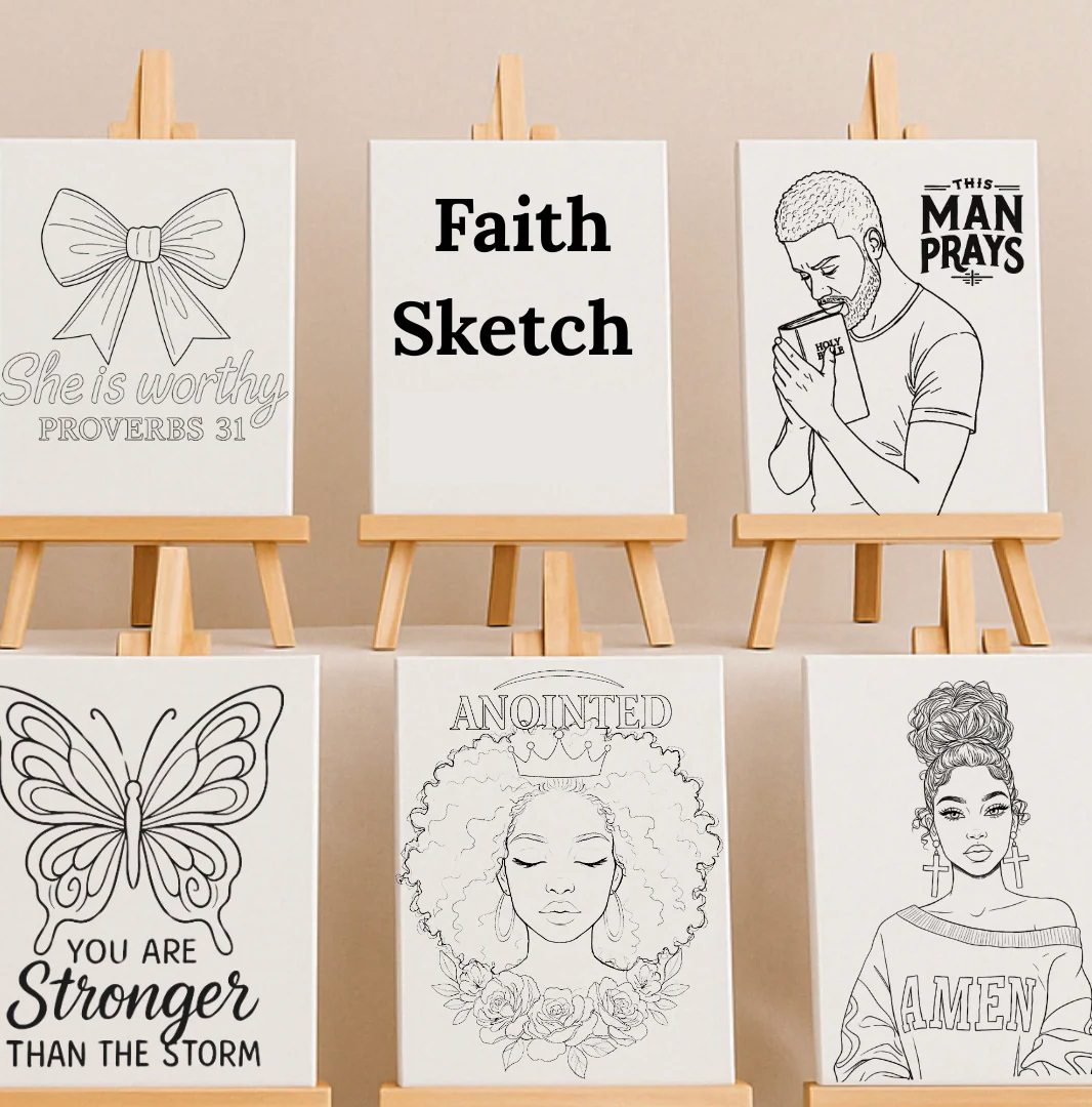 Faith Sketch Canvas