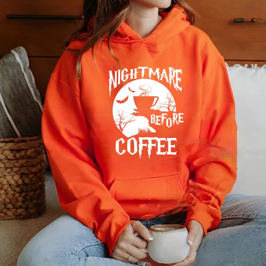 nightmare before coffee hoodie