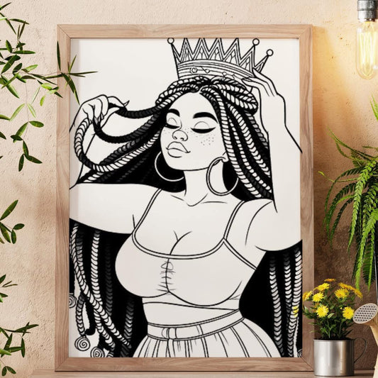 Straighten My Crown  Canvas