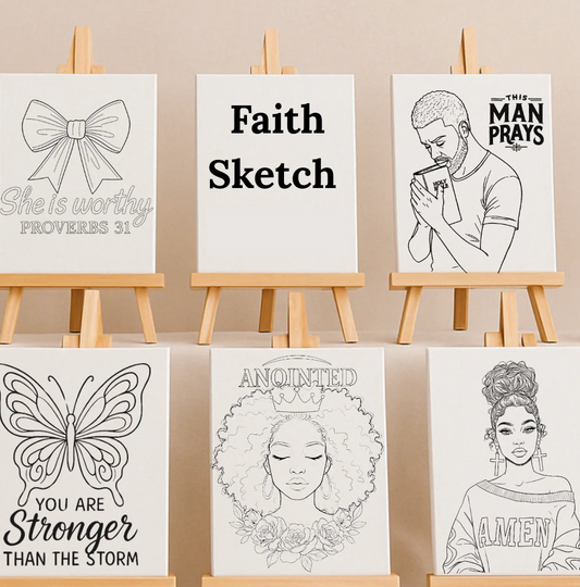 Faith Sketch Canvas